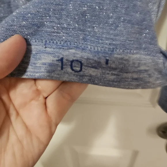 Lululemon Blue Sparkle Swiftly 10 - Picture 3 of 5